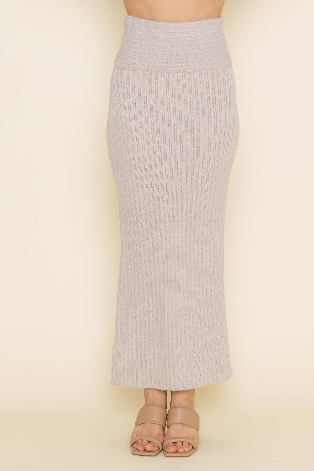 Fore Collection Knitted Midi Skirt
