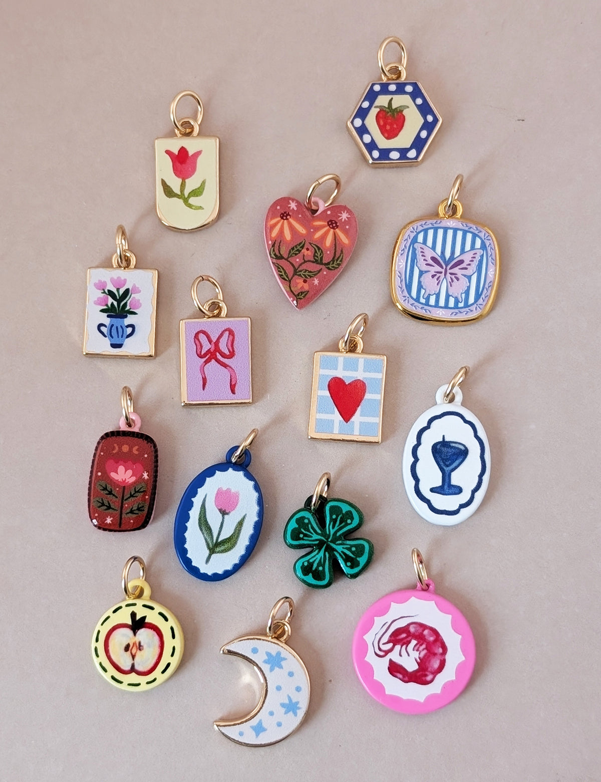Nuance Painted Enamel Charms