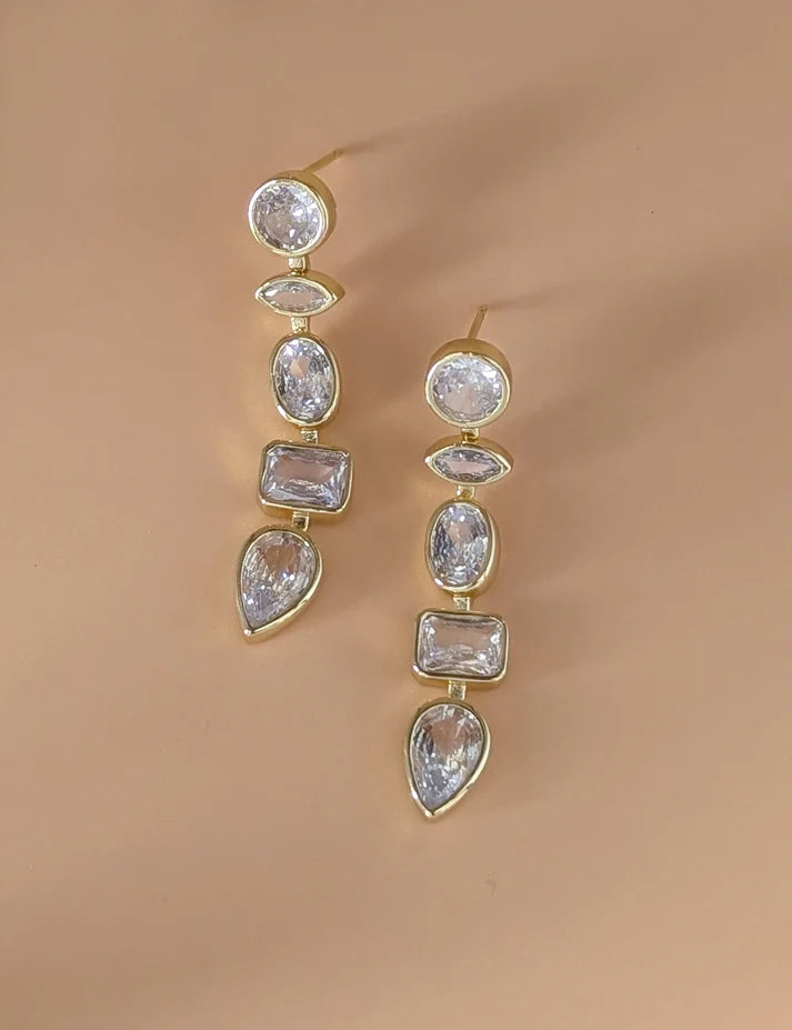 Nuance Geometric CZ Drop Earring