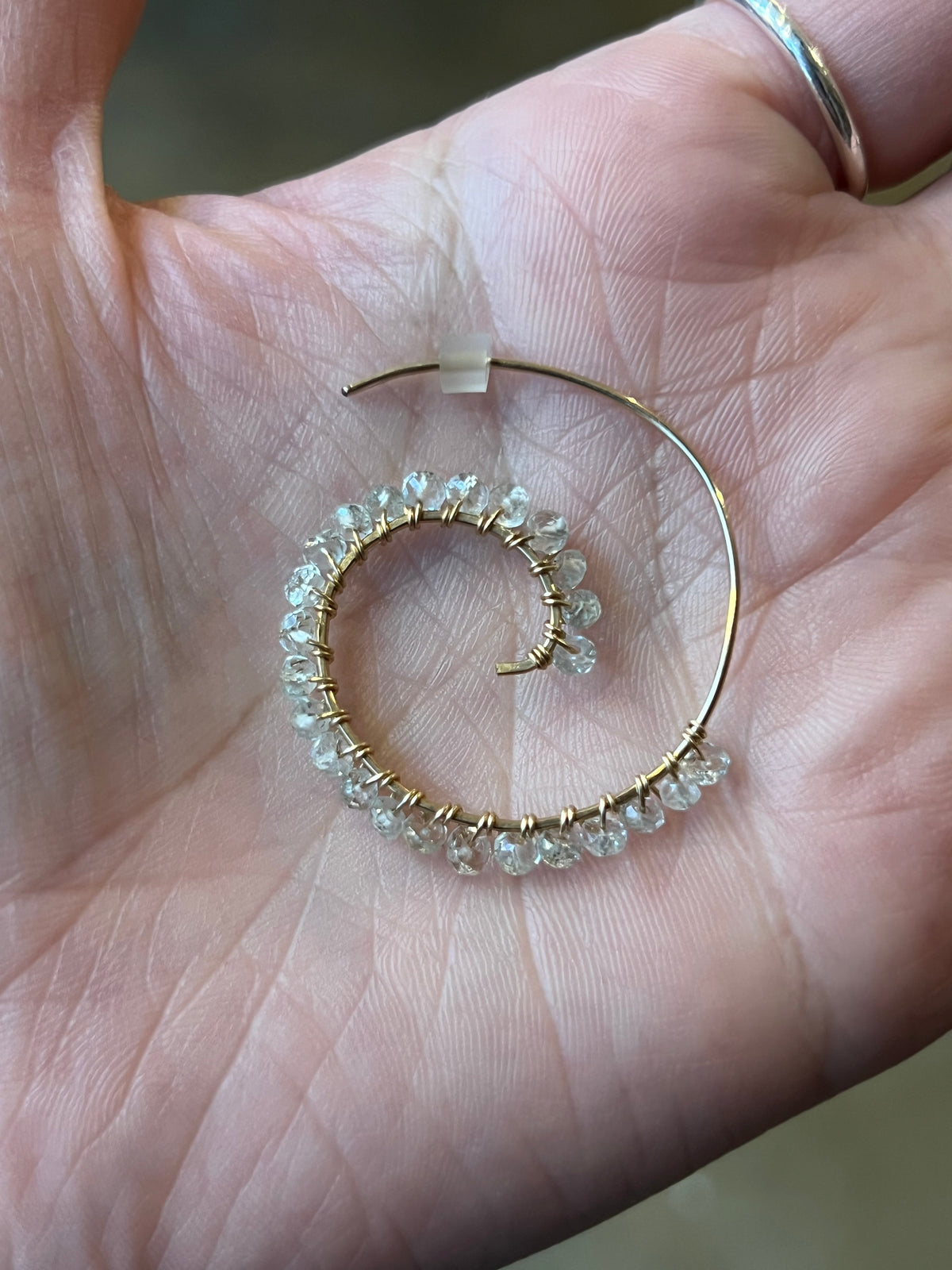 Vannucci Spiral Hoop Earrings