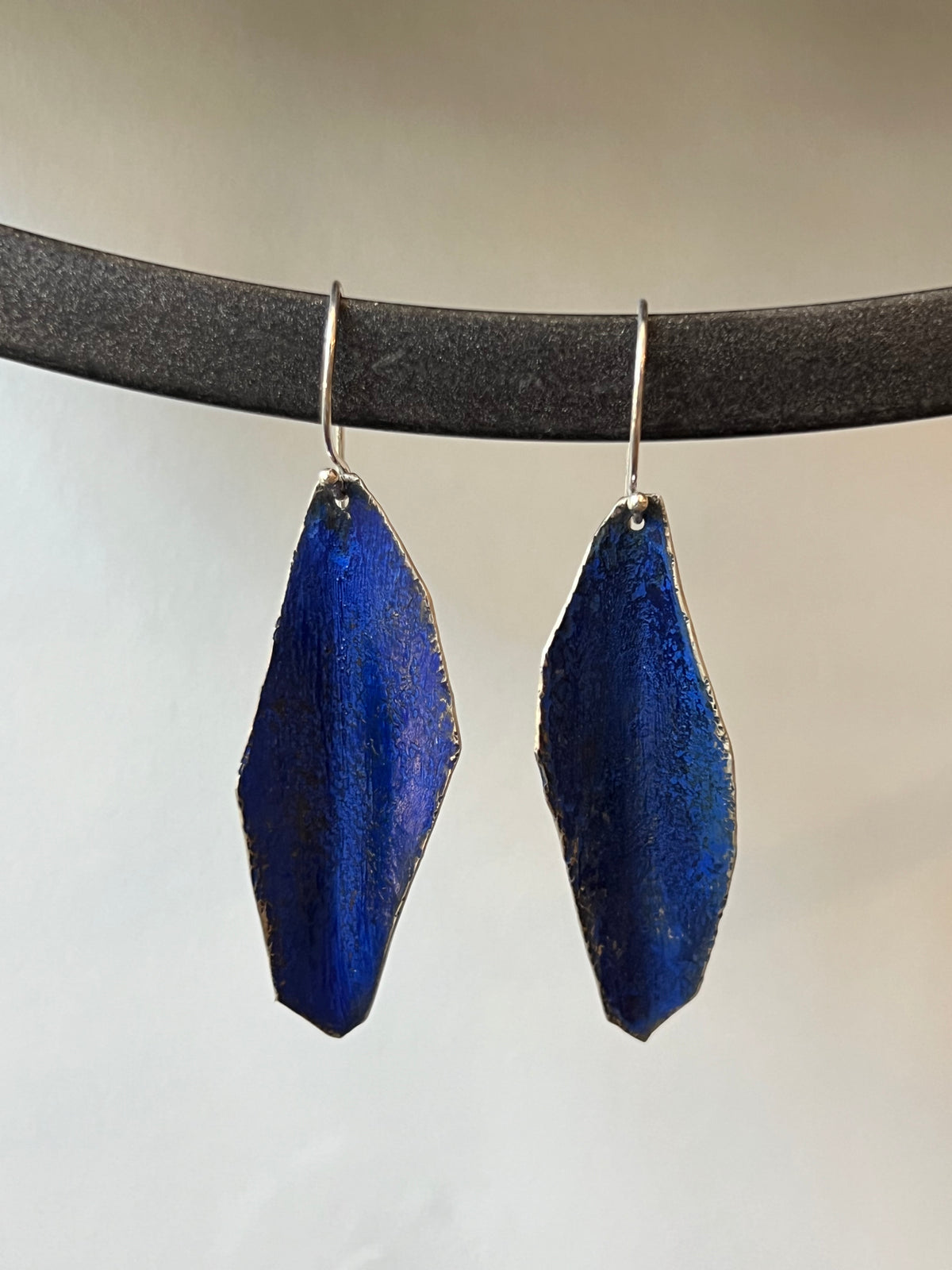 Dennis Higgins Limited Blue Patina Earrings