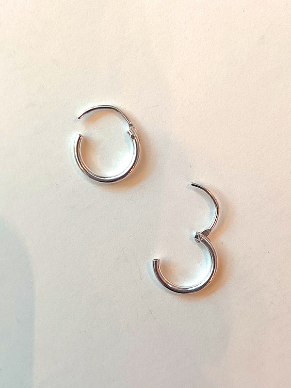 Nuance Sterling Silver Tiny Hoops