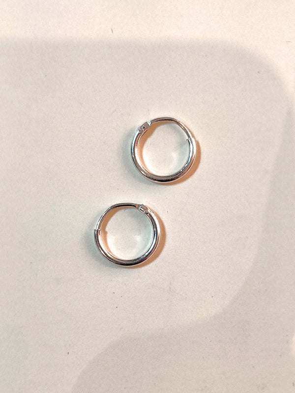 Nuance Sterling Silver Tiny Hoops