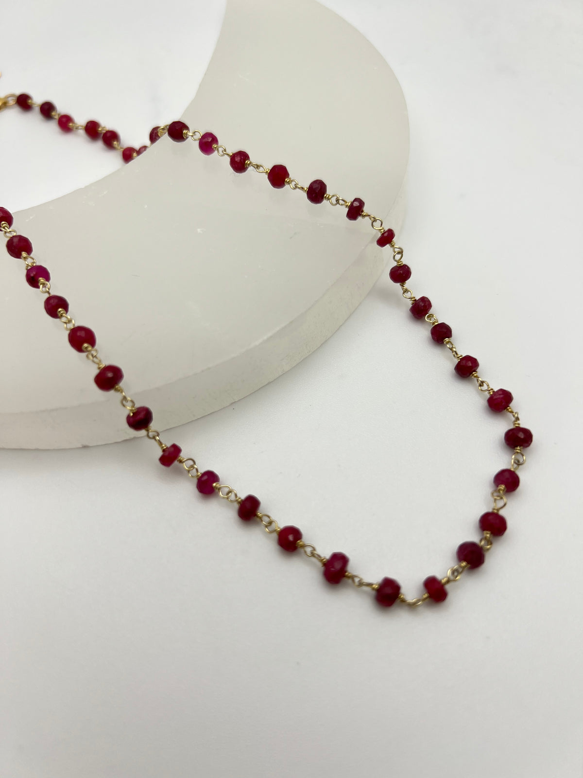 Susan Rifkin Beaded Ruby Necklace