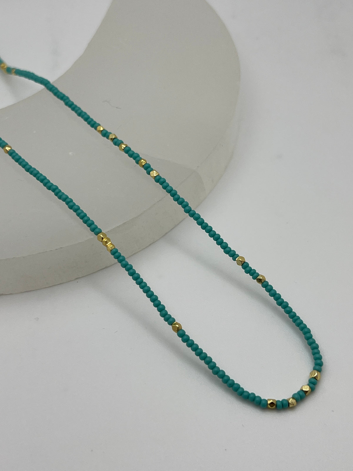 Susan Rifkin Turquoise Seed Bead Necklace