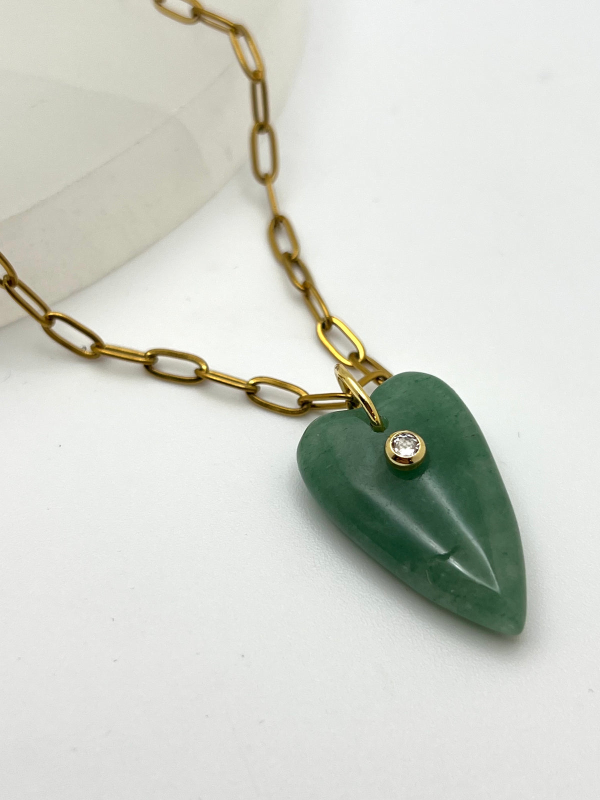 Susan Rifkin Crystal Heart Pendant