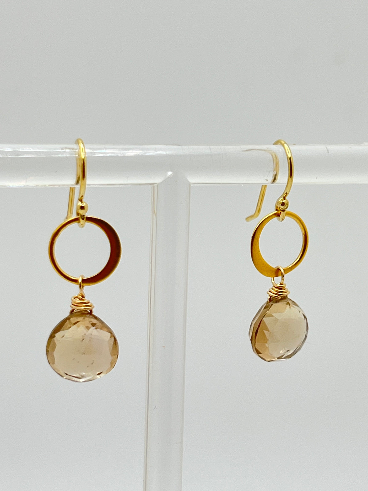 Susan Rifkin Faceted Teardrop Earrings | 14k Gold Filled