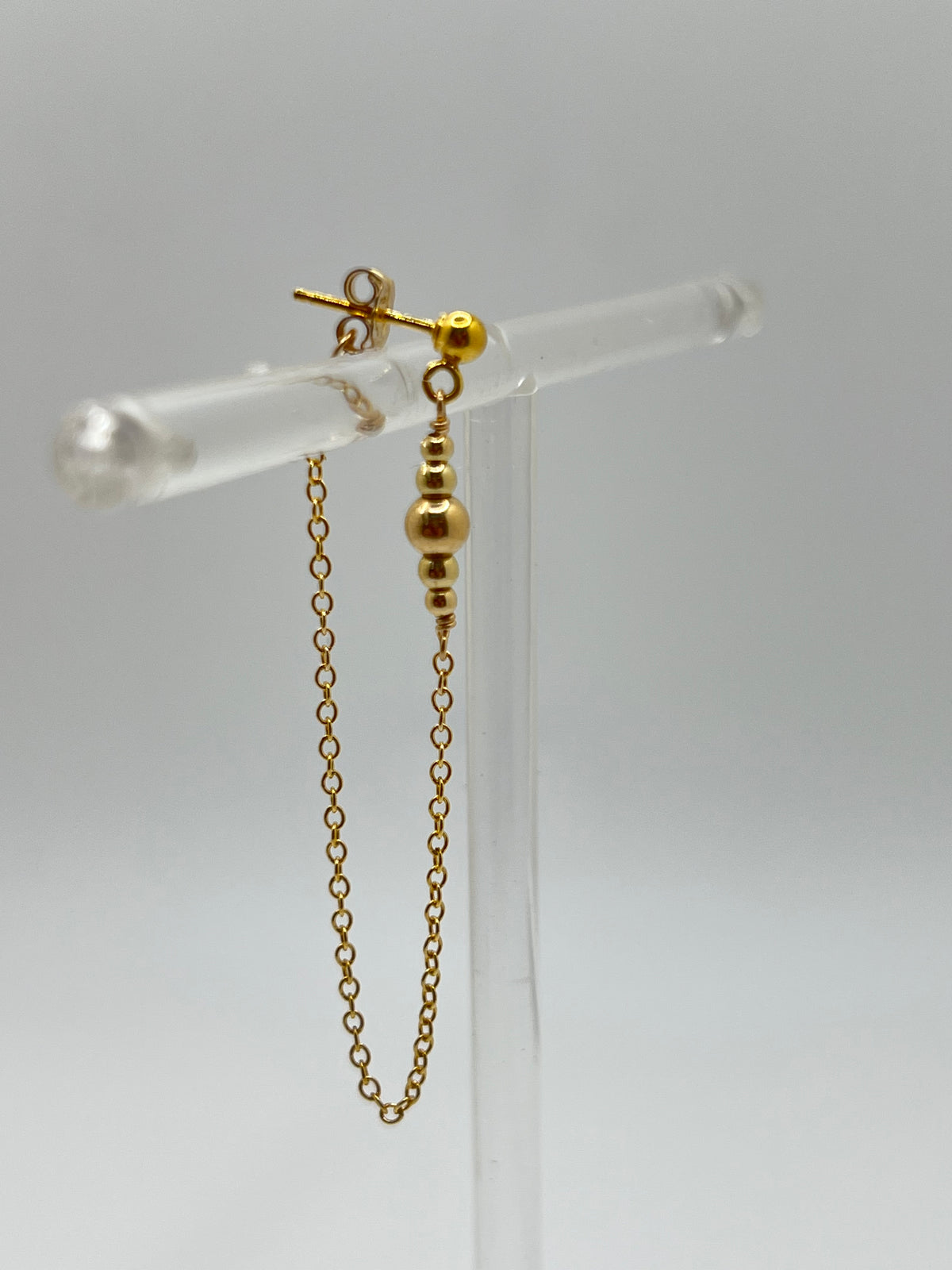 Susan Rifkin Drop Chain Wrap Earrings- Long