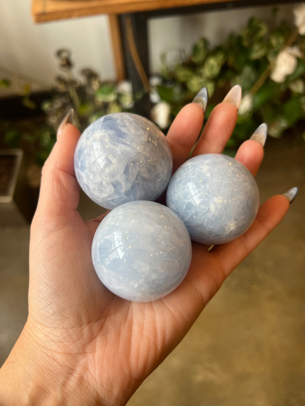 Witch's Way Craft Blue Calcite Spheres