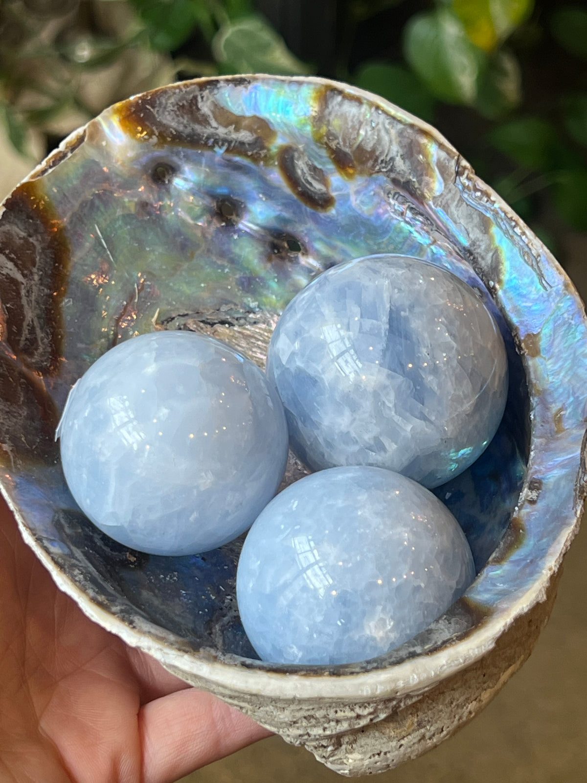 Witch's Way Craft Blue Calcite Spheres