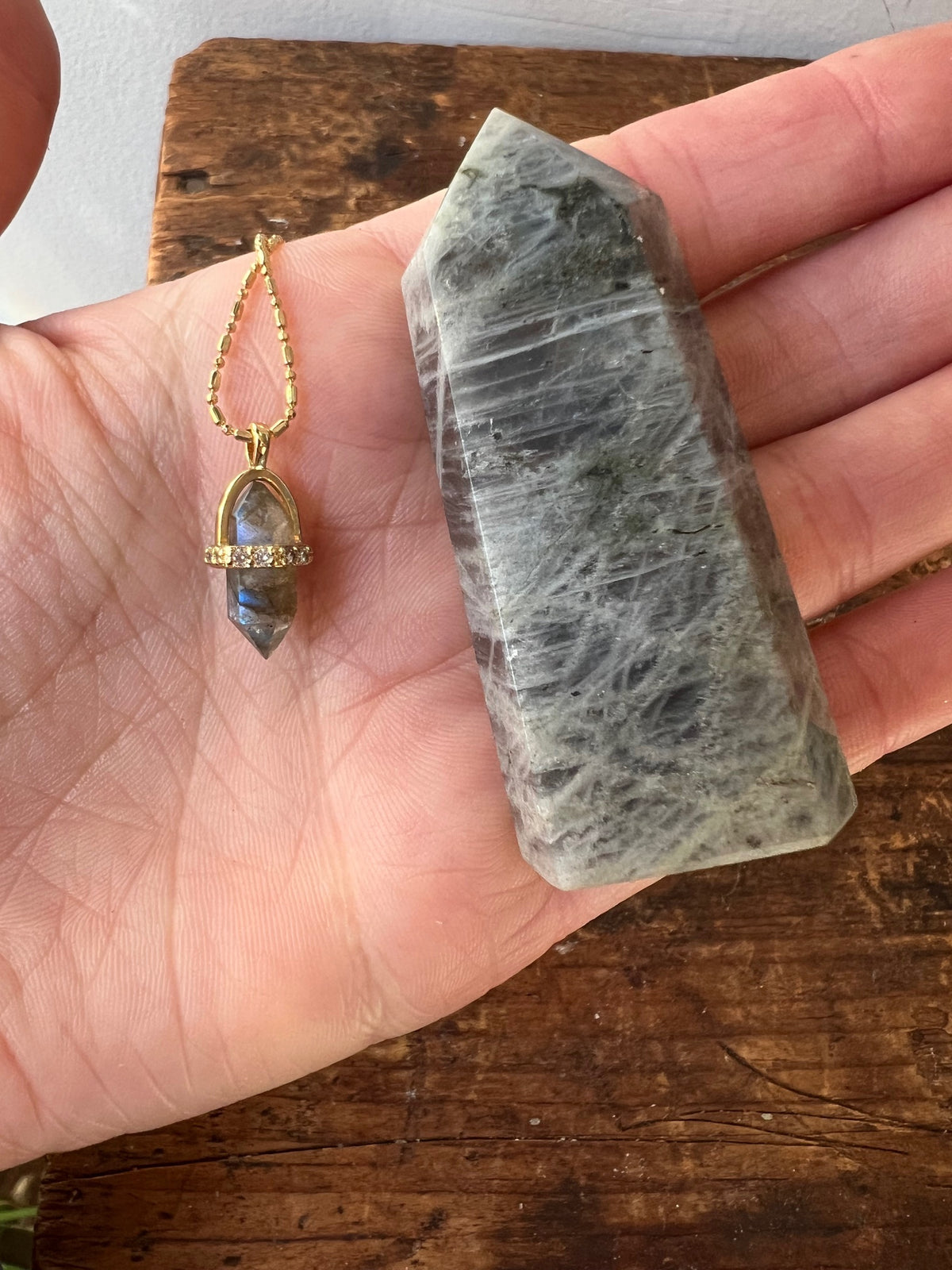 Crystal Point + Necklace Gift Set