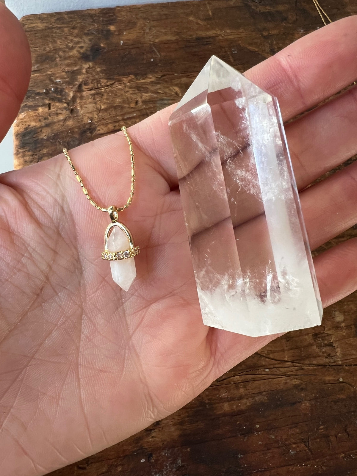 Crystal Point + Necklace Gift Set