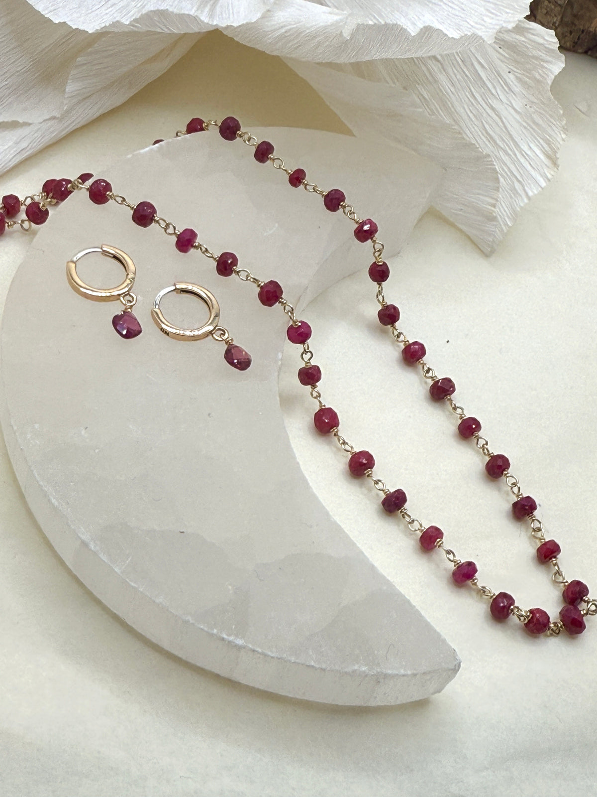 Susan Rifkin Beaded Ruby and Garnet Gift Set