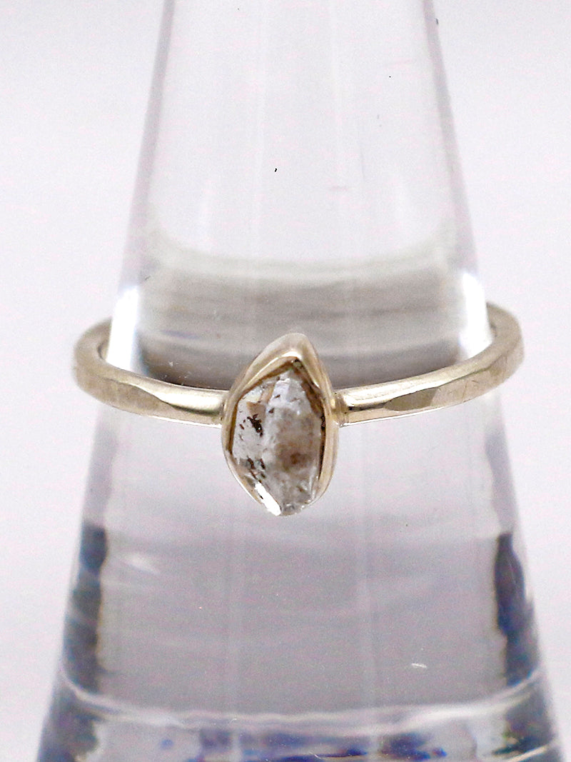 Hiouchi Sterling Silver Stone Stacker Ring | Herkimer Diamond