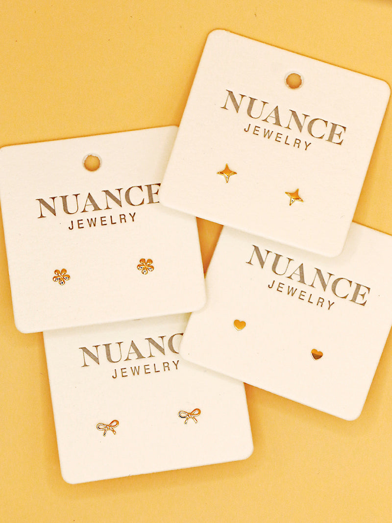 Nuance 14kt Gold Extra Small Icon Studs