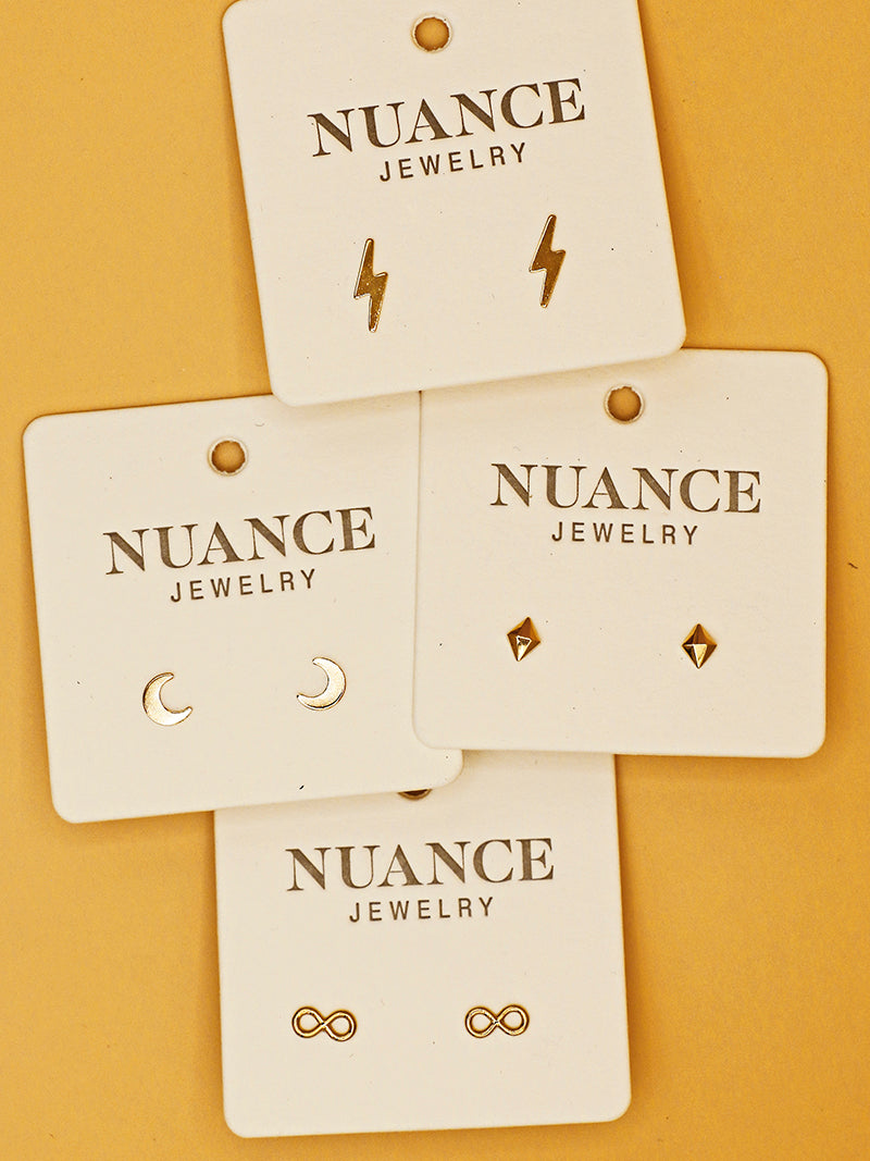 Nuance 14kt Gold Small Icon Studs