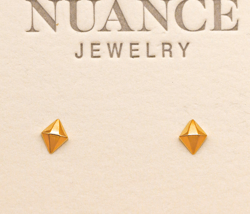 Nuance 14kt Gold Small Icon Studs