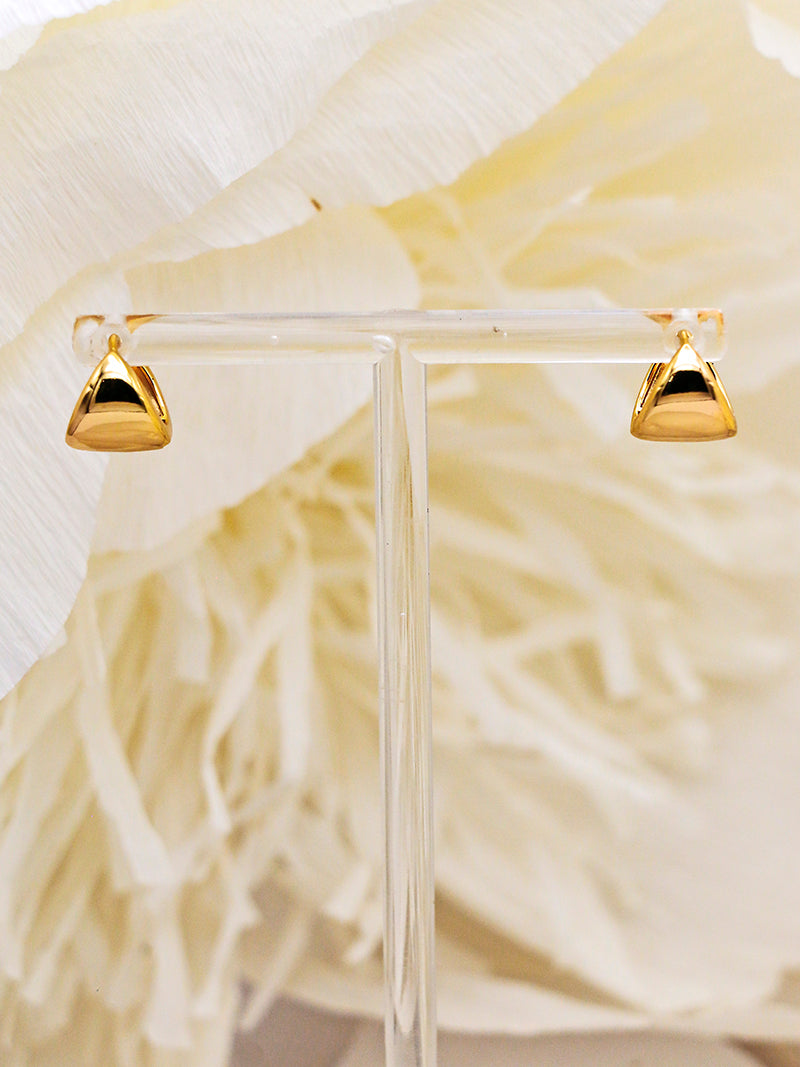 Nuance Triangle Hoop | Gold & Silver