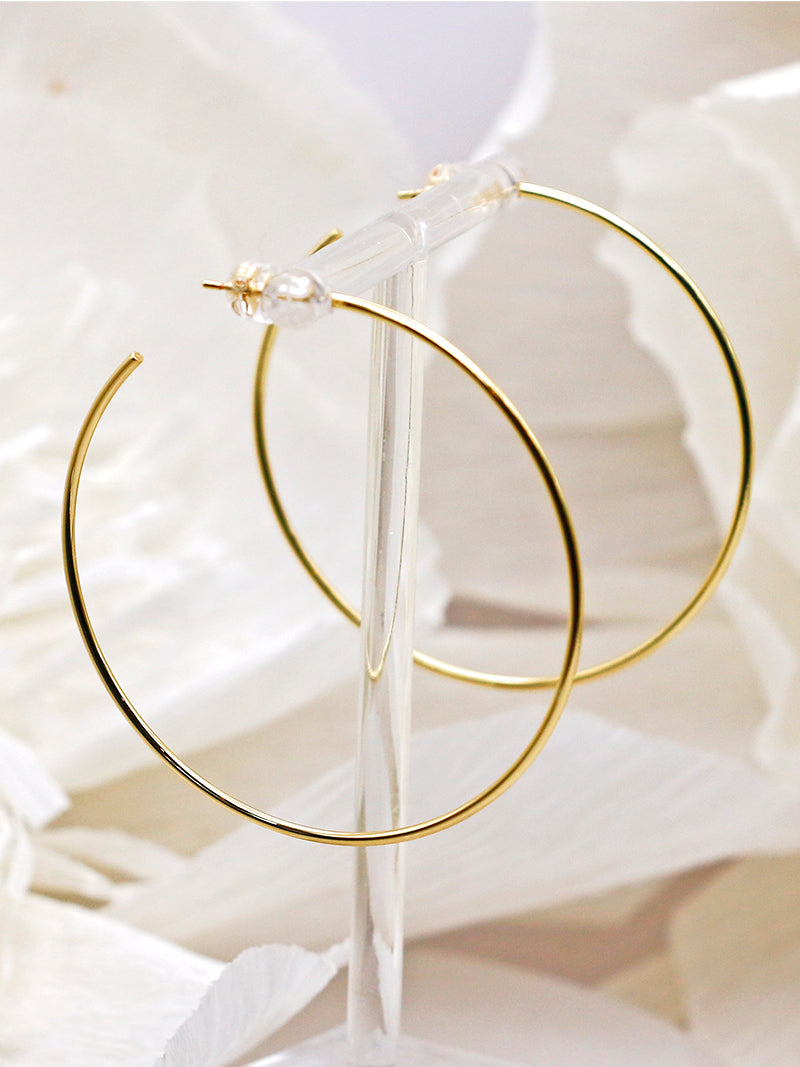 Nuance Skinny Hoops | Gold & Silver