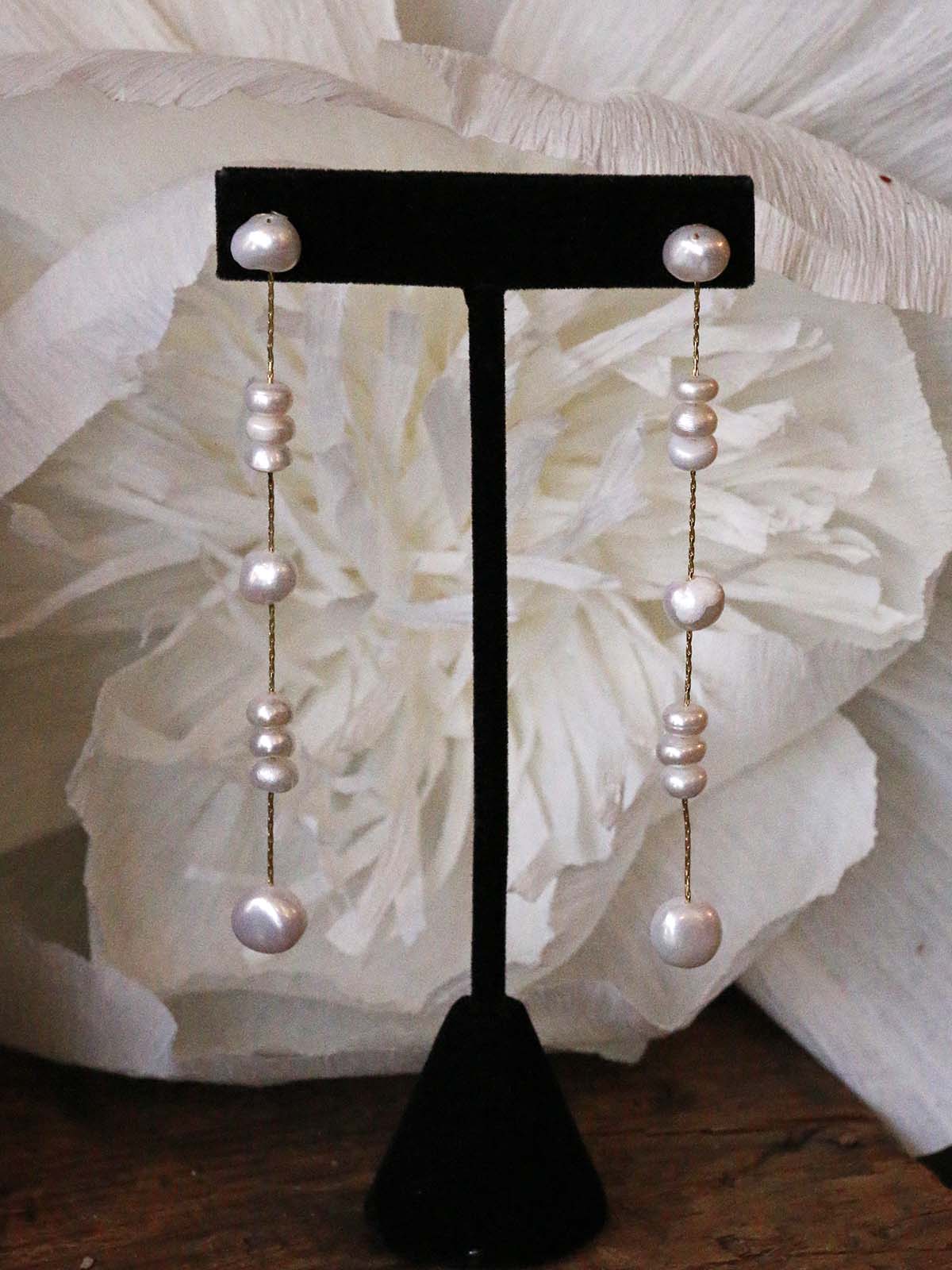 Nuance Baroque Pearl Drop Earrings