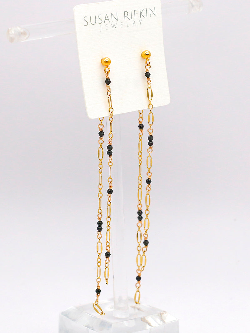 Susan Rifkin Drop Stone Earrings | More Colors Available