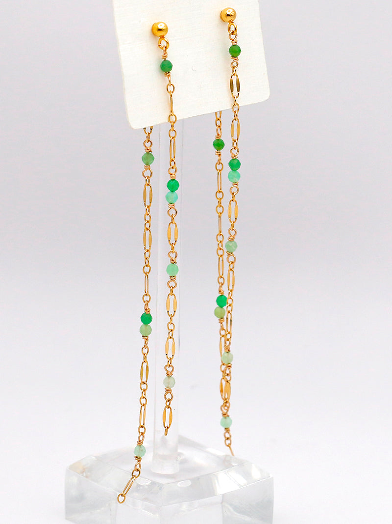 Susan Rifkin Drop Stone Earrings | More Colors Available