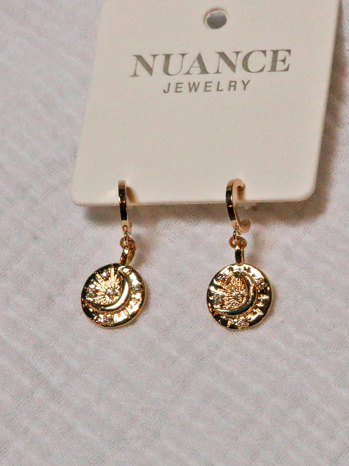 Nuance Wanderlust Earrings - Moon Coin