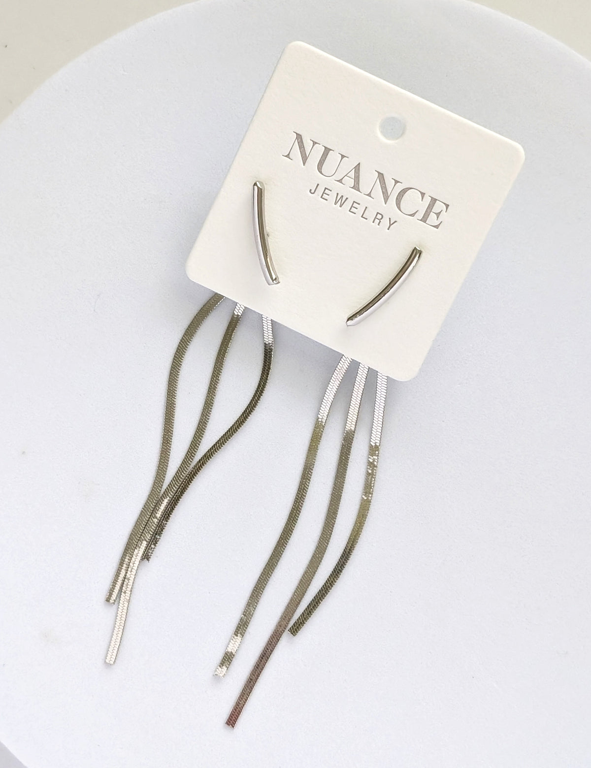Nuance Moon River Earrings-Silver