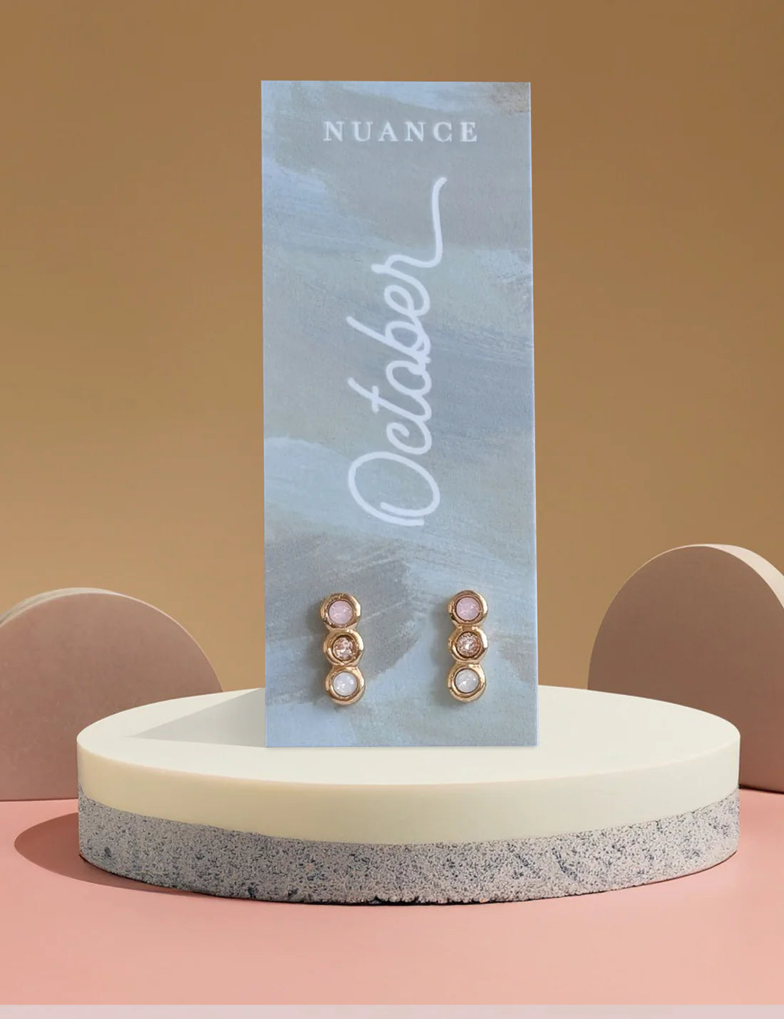 Nuance Colorblock Birthstone Studs