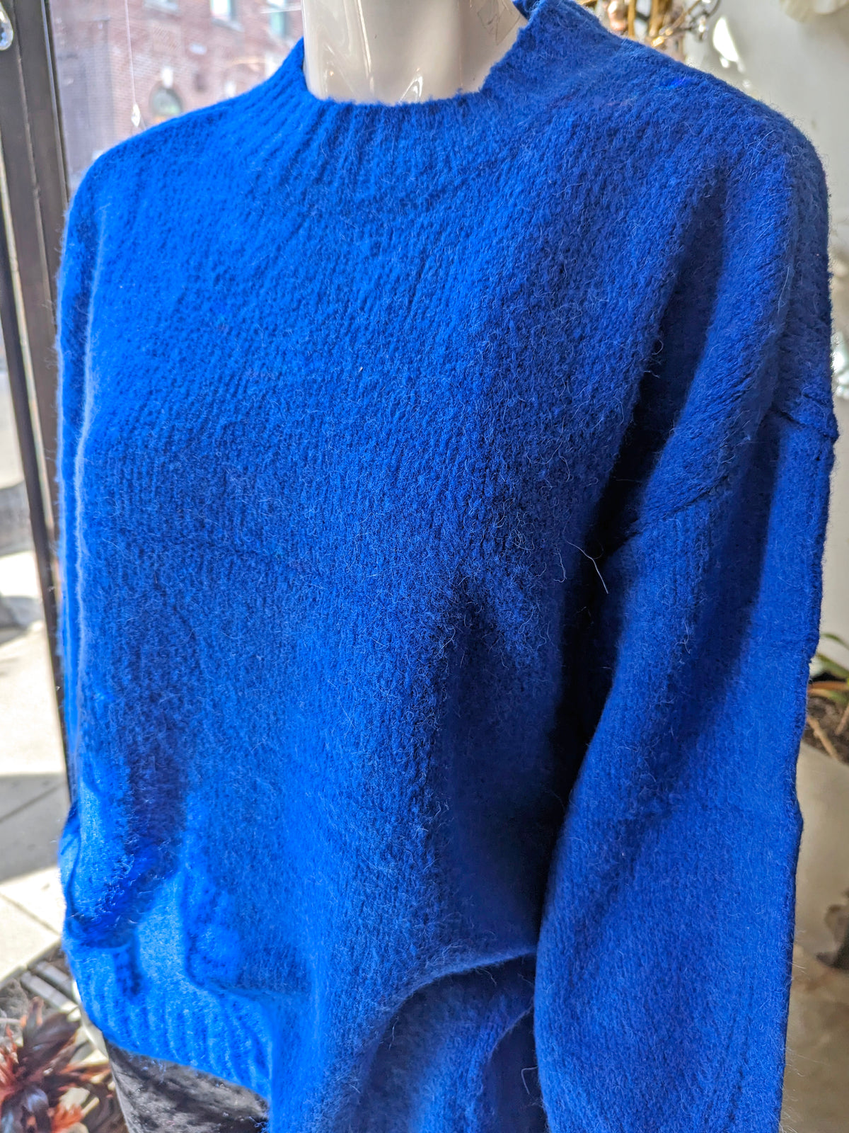 Maronie Drop Sleeve Sweater | Royal Blue
