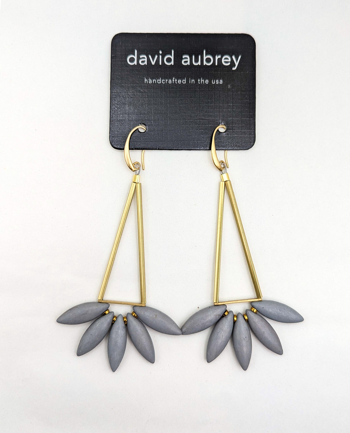 David Aubrey Grey Lotus Earrings