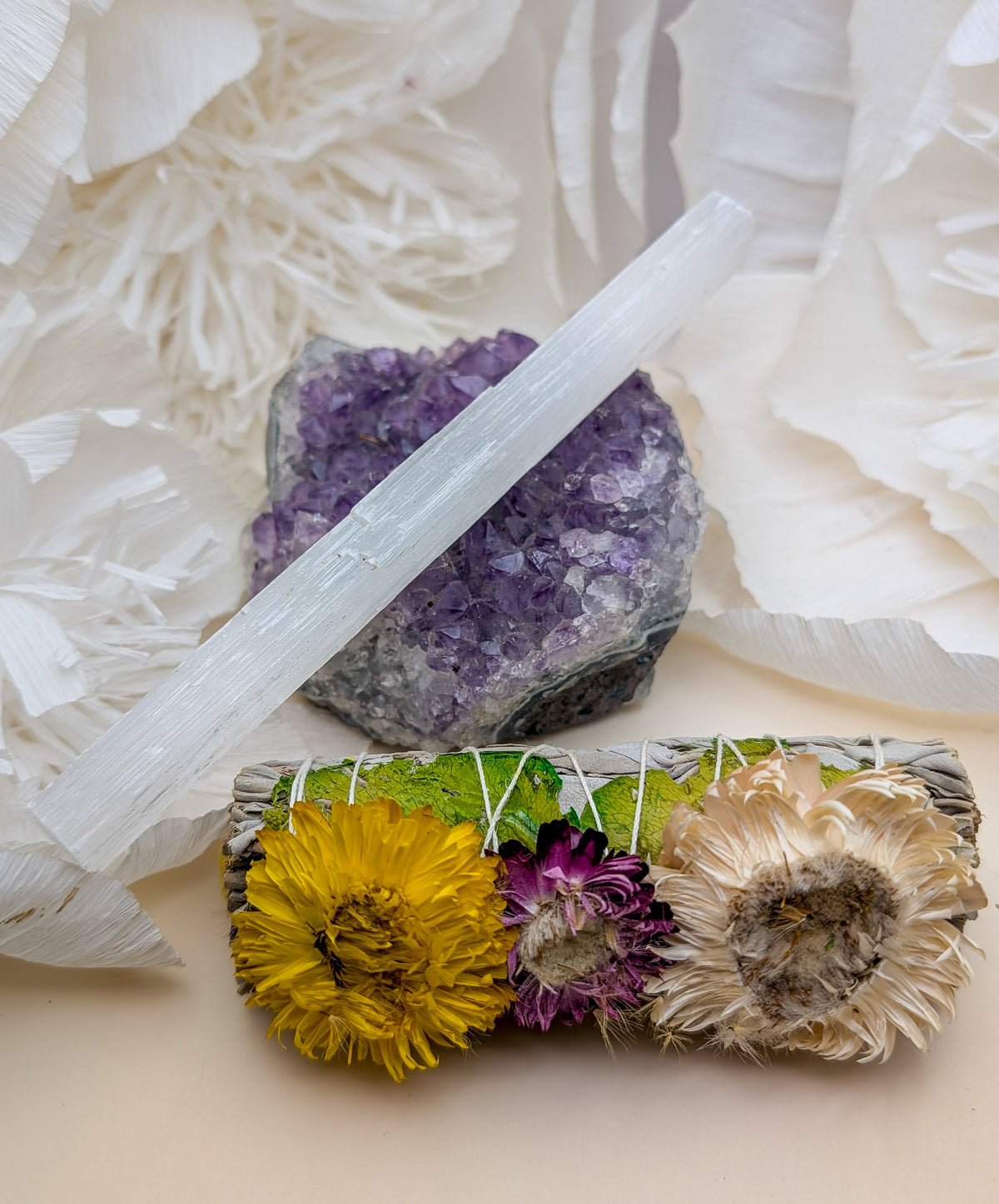 Sage Bundle + Selenite Stick Gift Set | Buy One Get One Free!