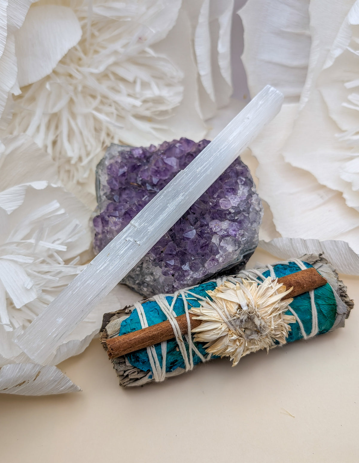 Sage Bundle + Selenite Stick Gift Set | Buy One Get One Free!