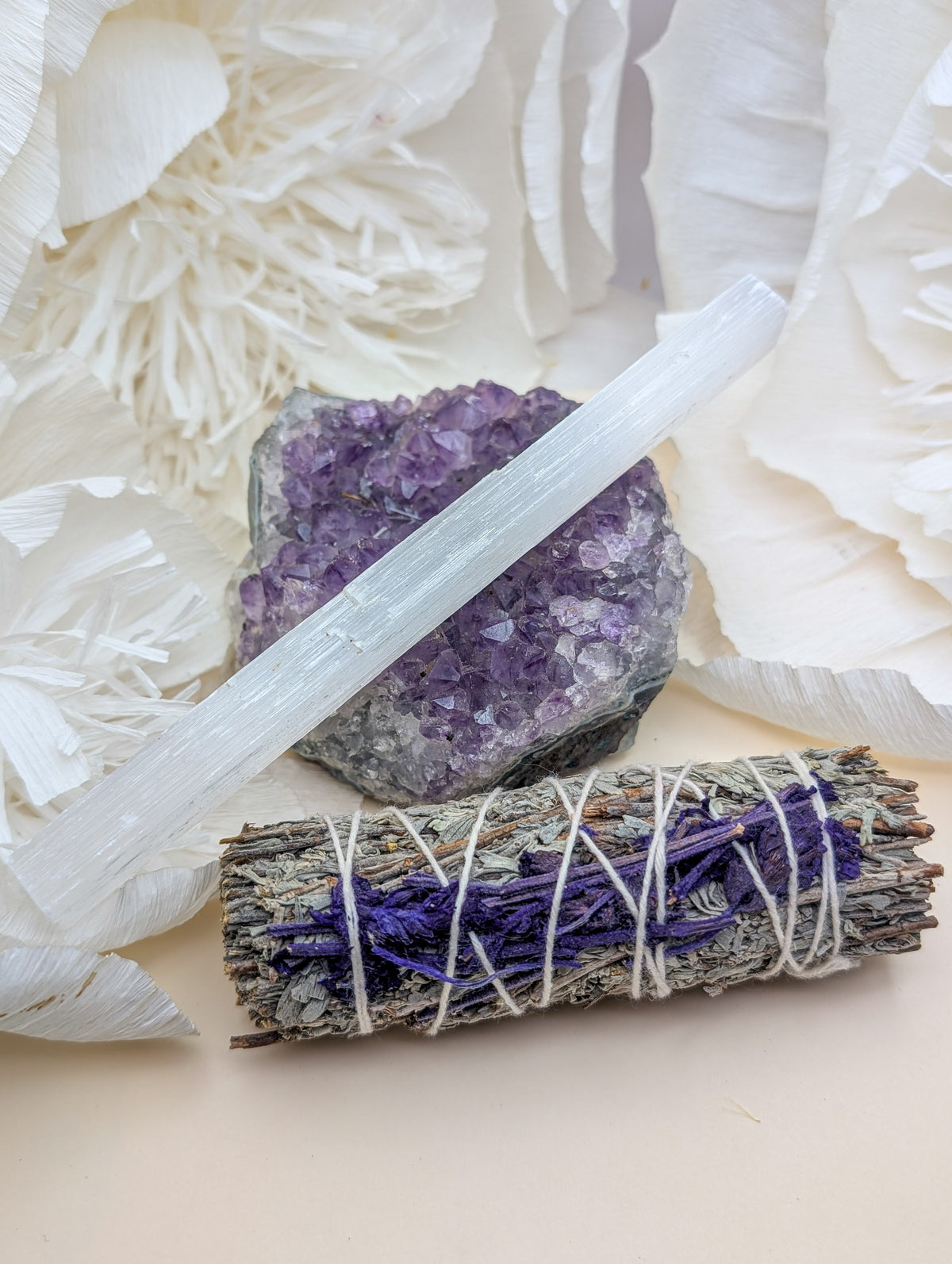 Sage Bundle + Selenite Stick Gift Set | Buy One Get One Free!