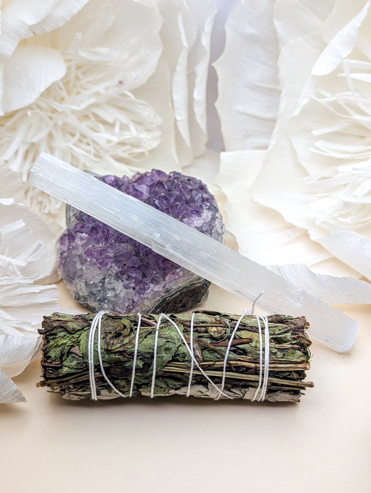 Sage Bundle + Selenite Stick Gift Set | Buy One Get One Free!