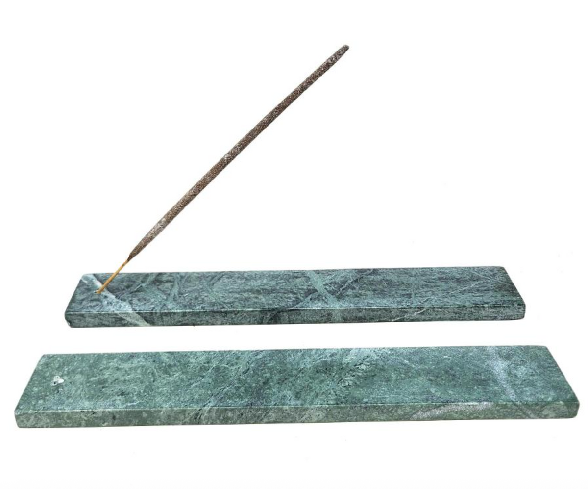 New Age Green Marble Incense Holder