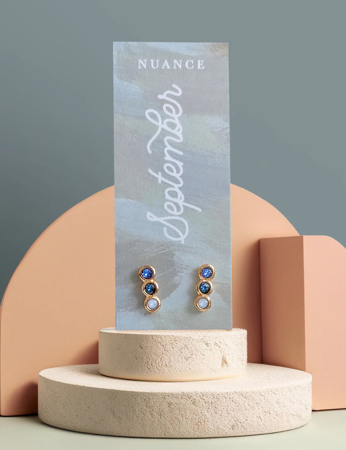 Nuance Colorblock Birthstone Studs