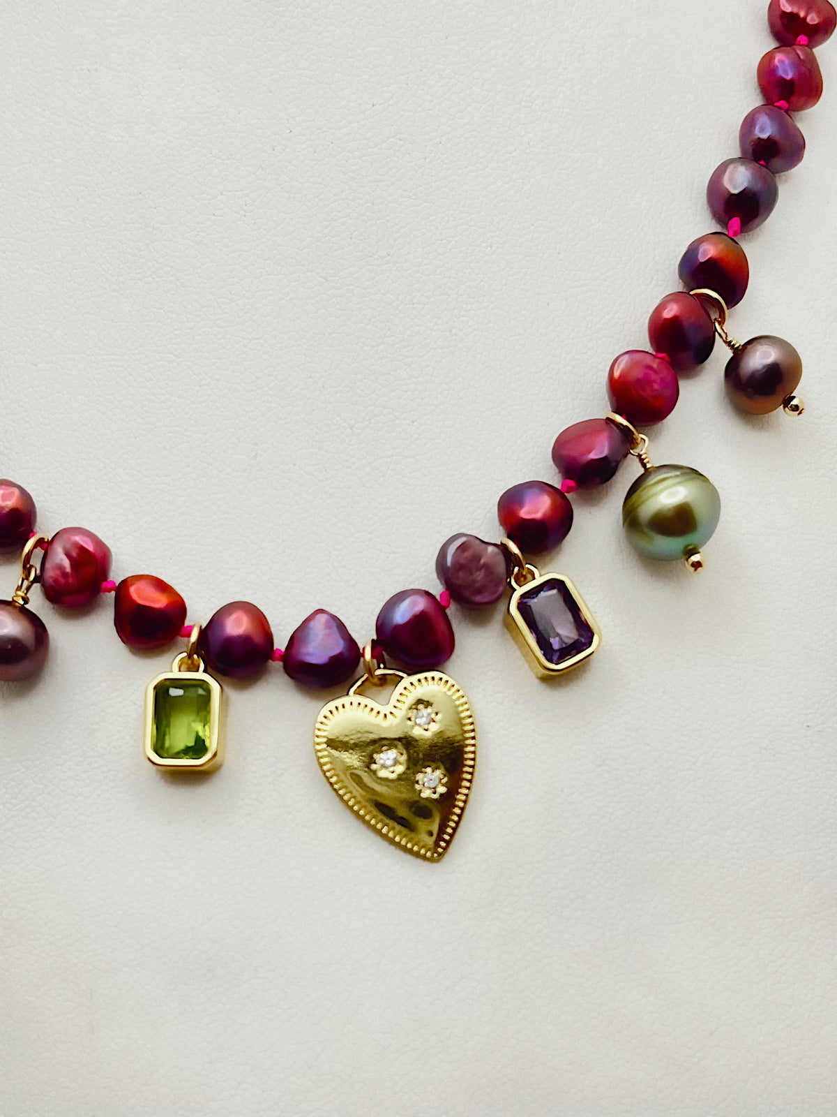 Susan Rifkin Pearl Charm Necklace