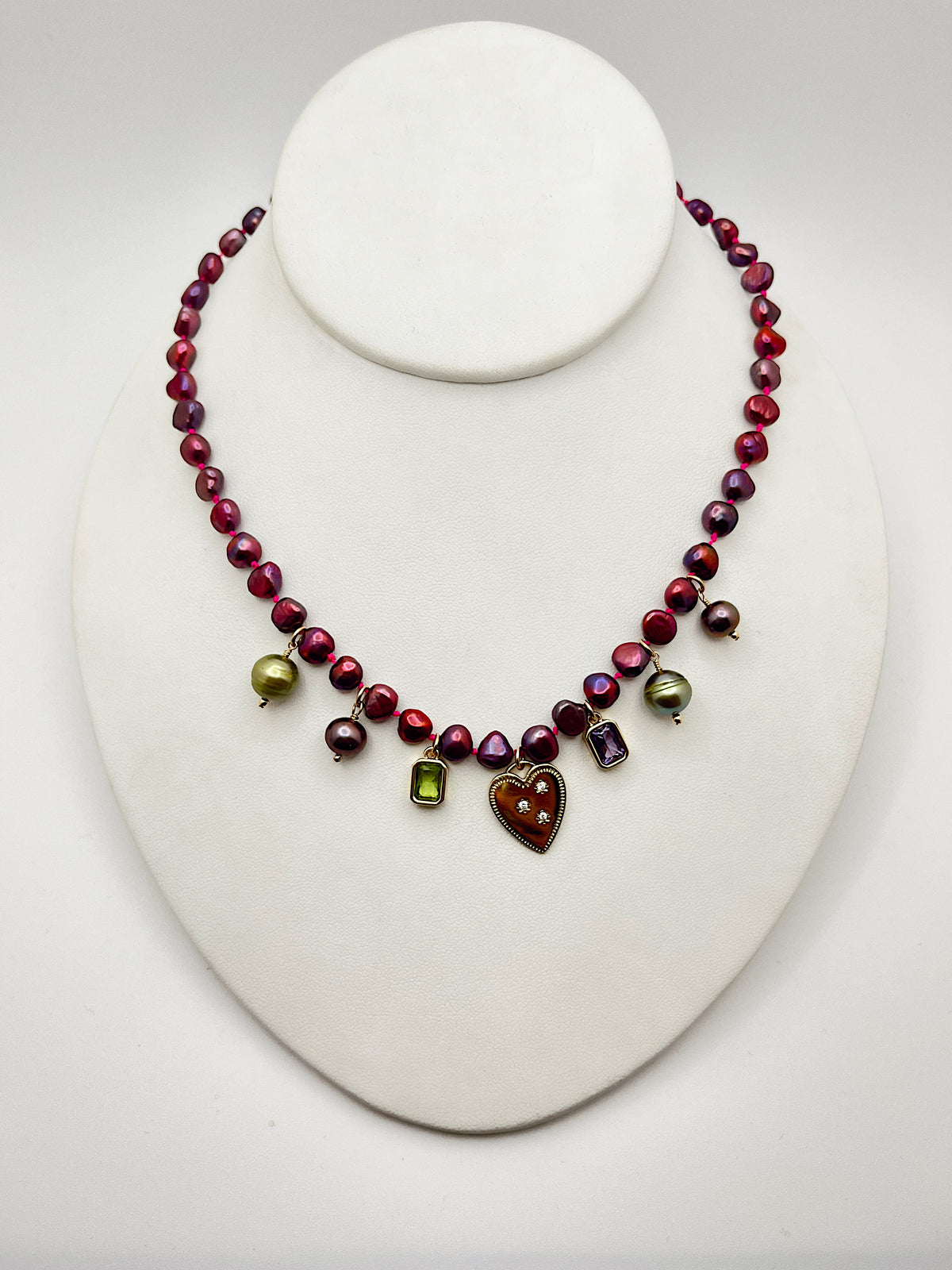Susan Rifkin Pearl Charm Necklace