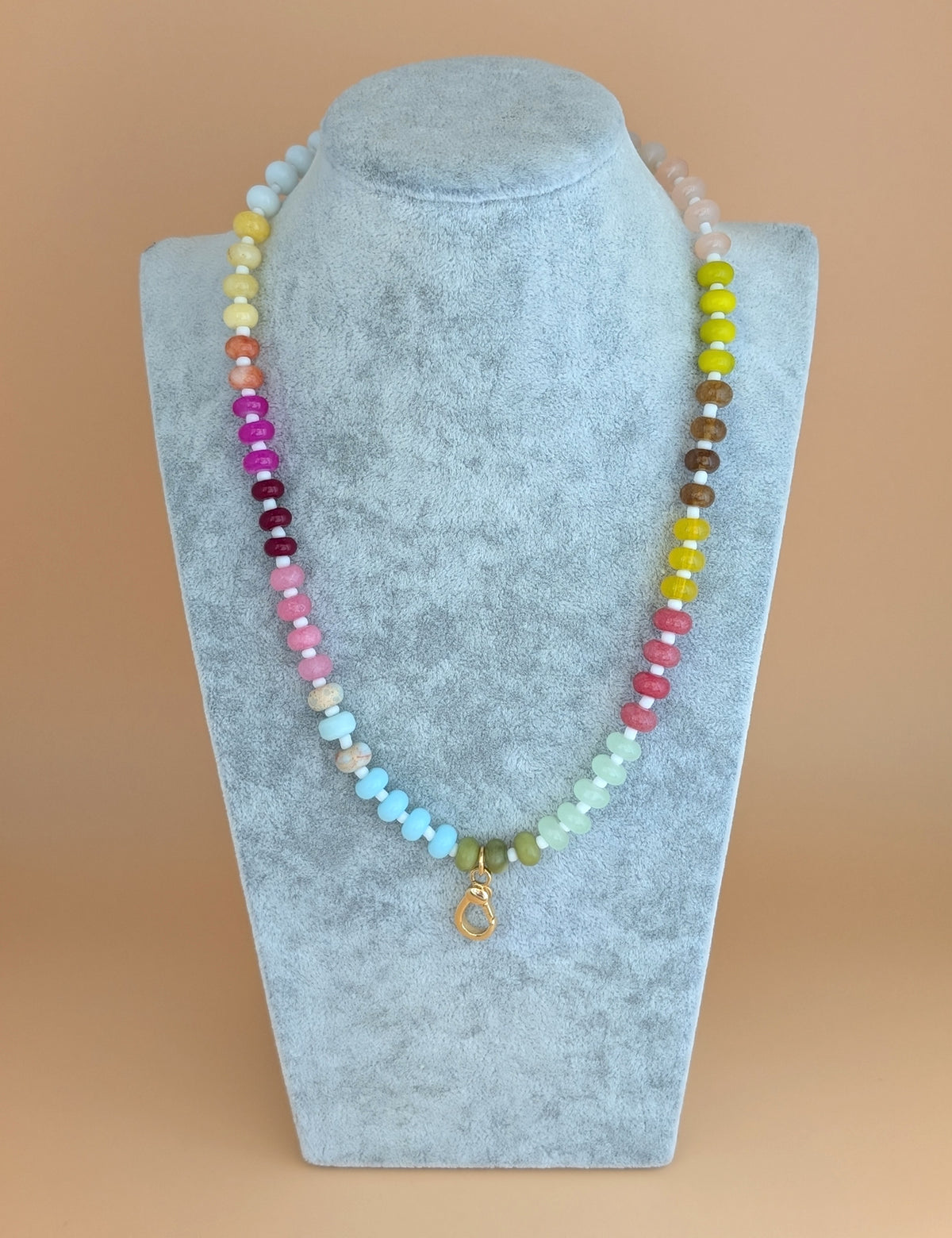 Nuance Rainbow Bead Charm Necklace Holder