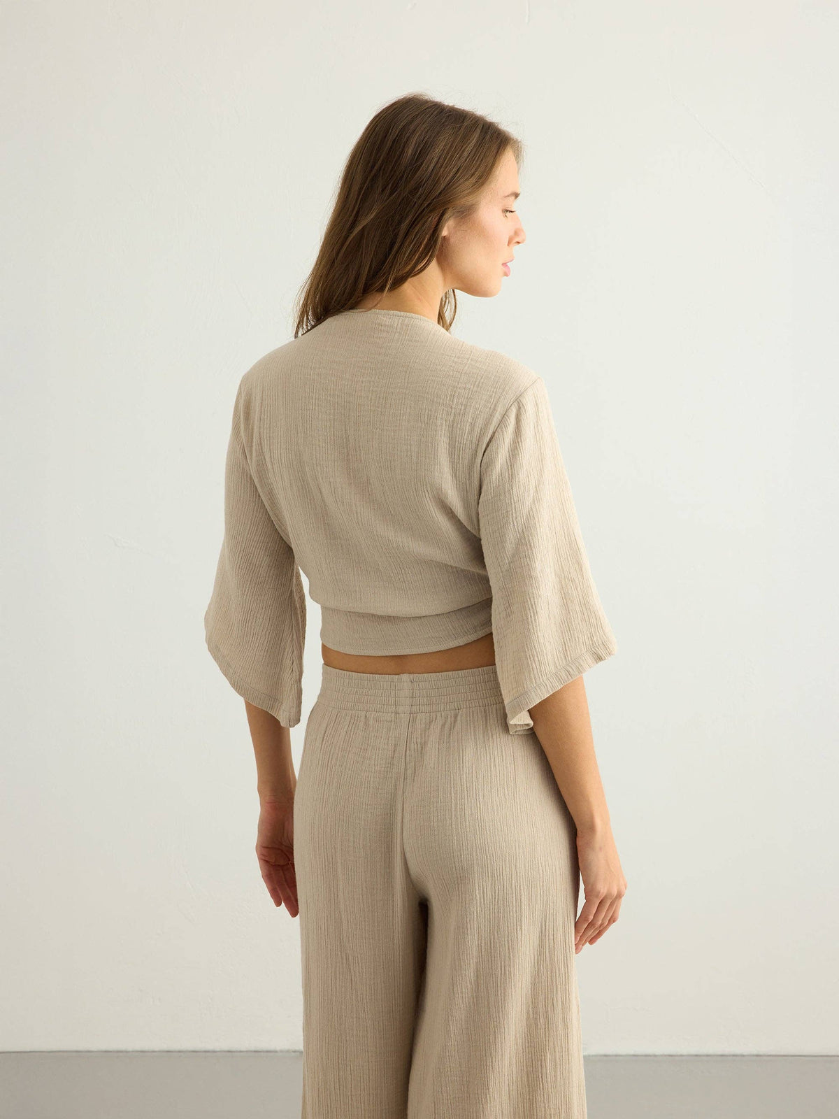 The Handloom Aura Wrap Top