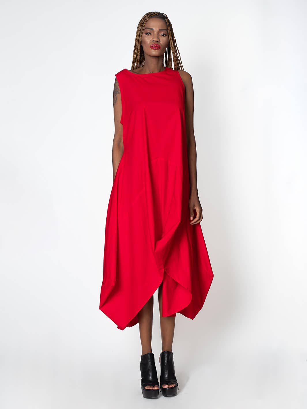 Metamorphoza Asymmetric Sleeveless Dress