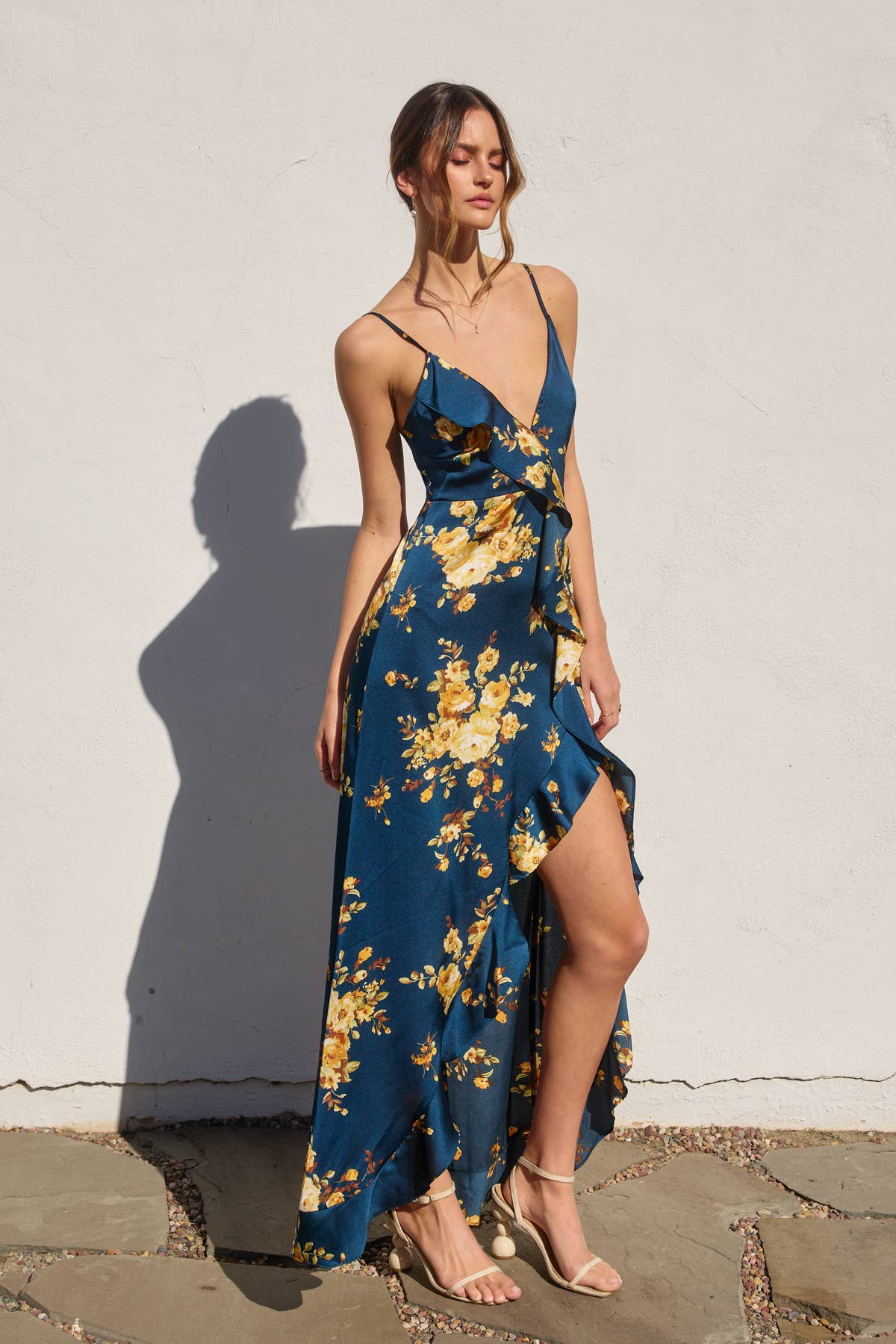 Dress Forum Floral Asymmetrical Dress