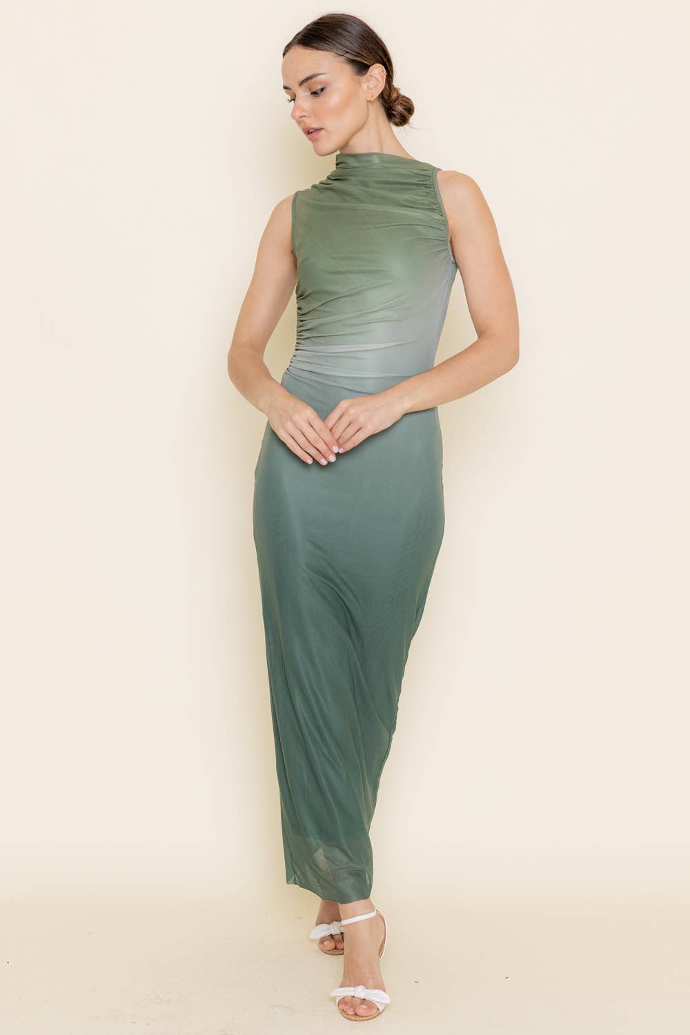 Fore Collection Brown Ombre Dress