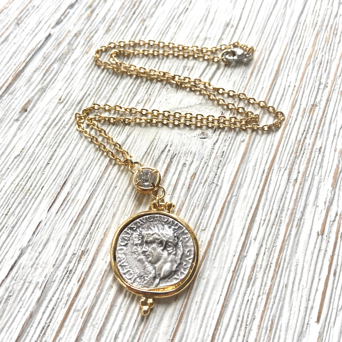 VB&CO Greek Coin Necklace