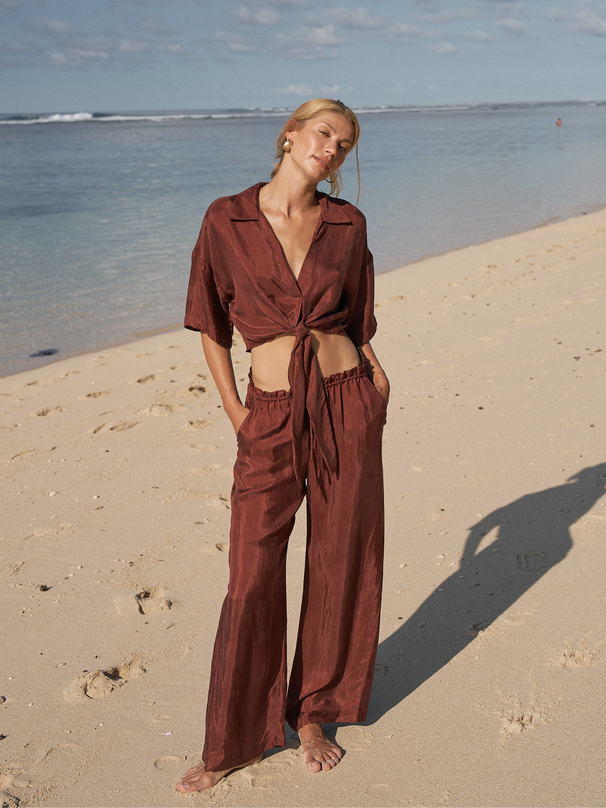 The Handloom Lucid Flow Tie Pants