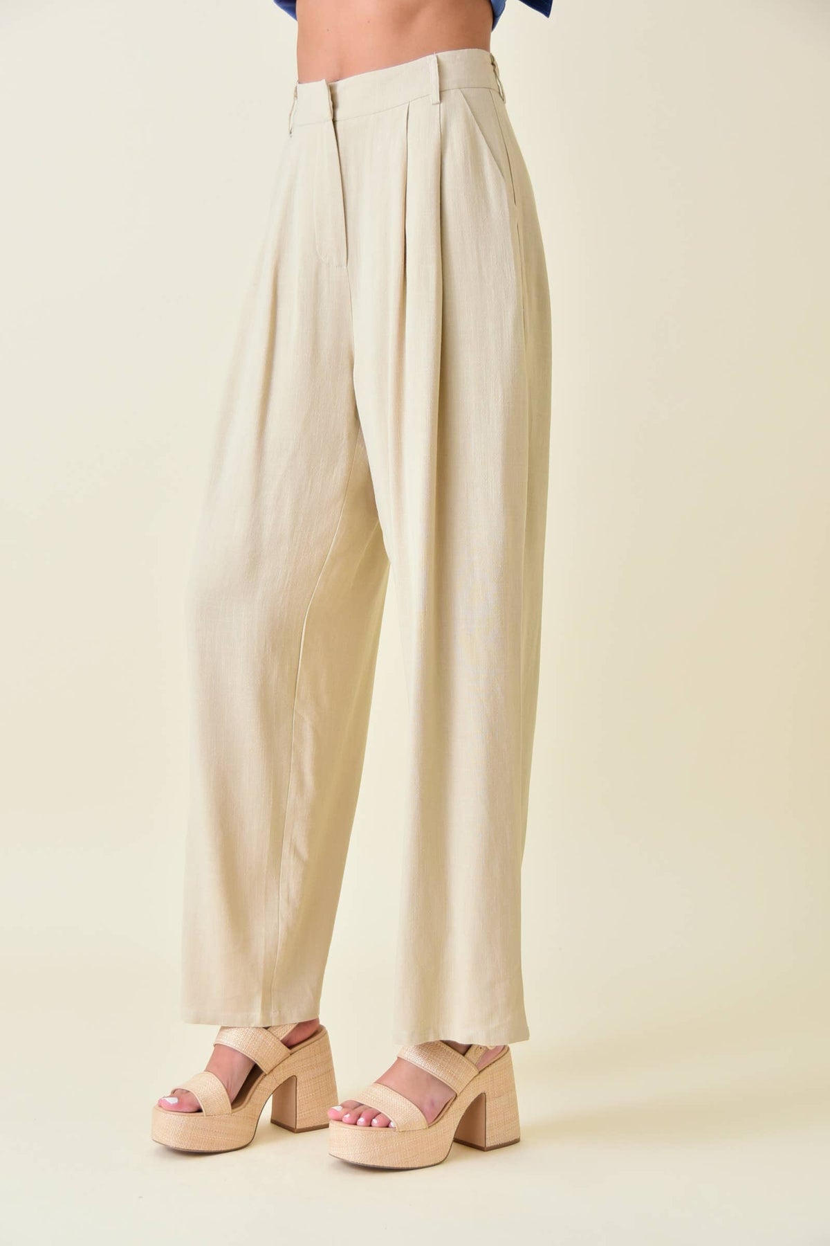 Fore Collection Linen Basic Trousers