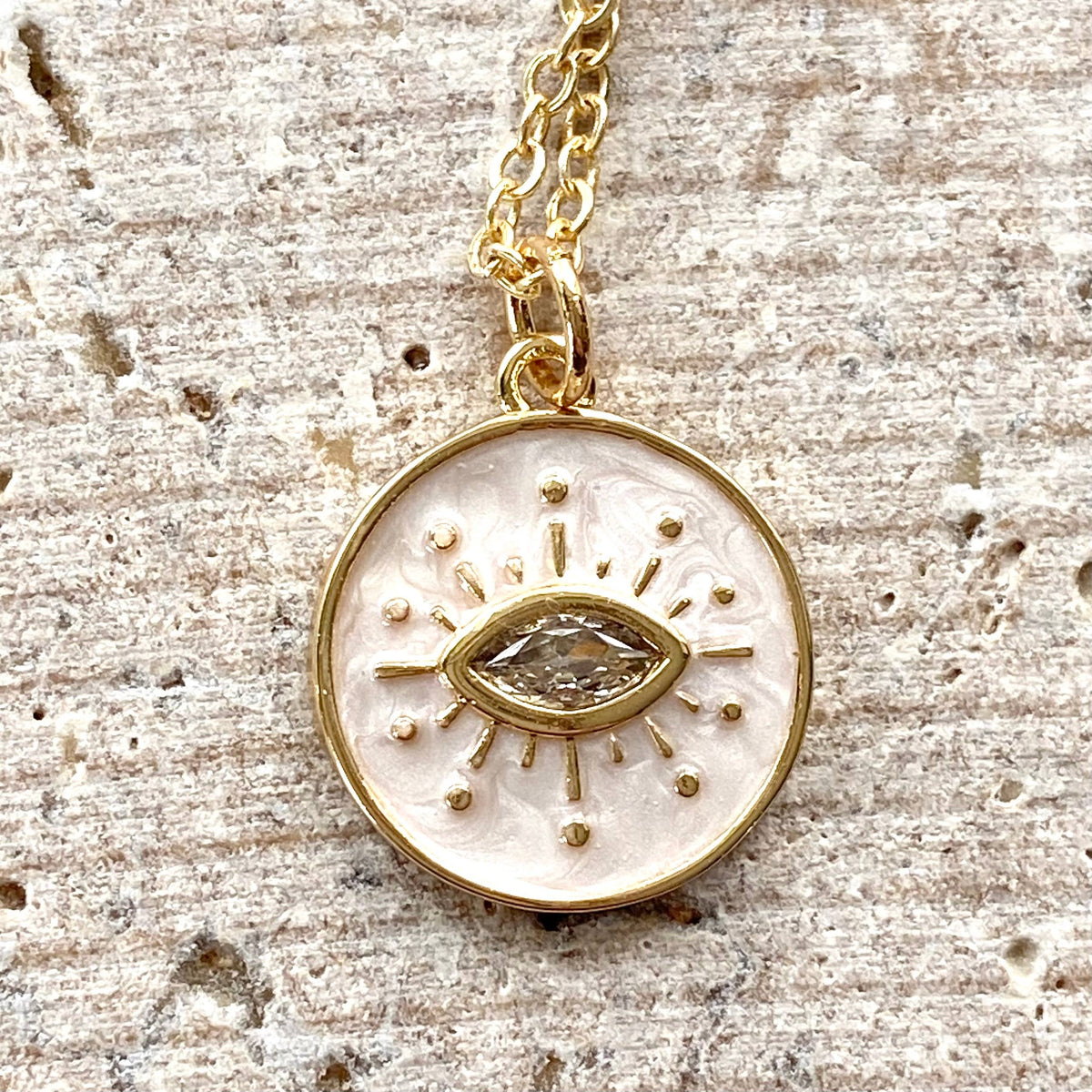 VB&CO Eye Enamel Necklace