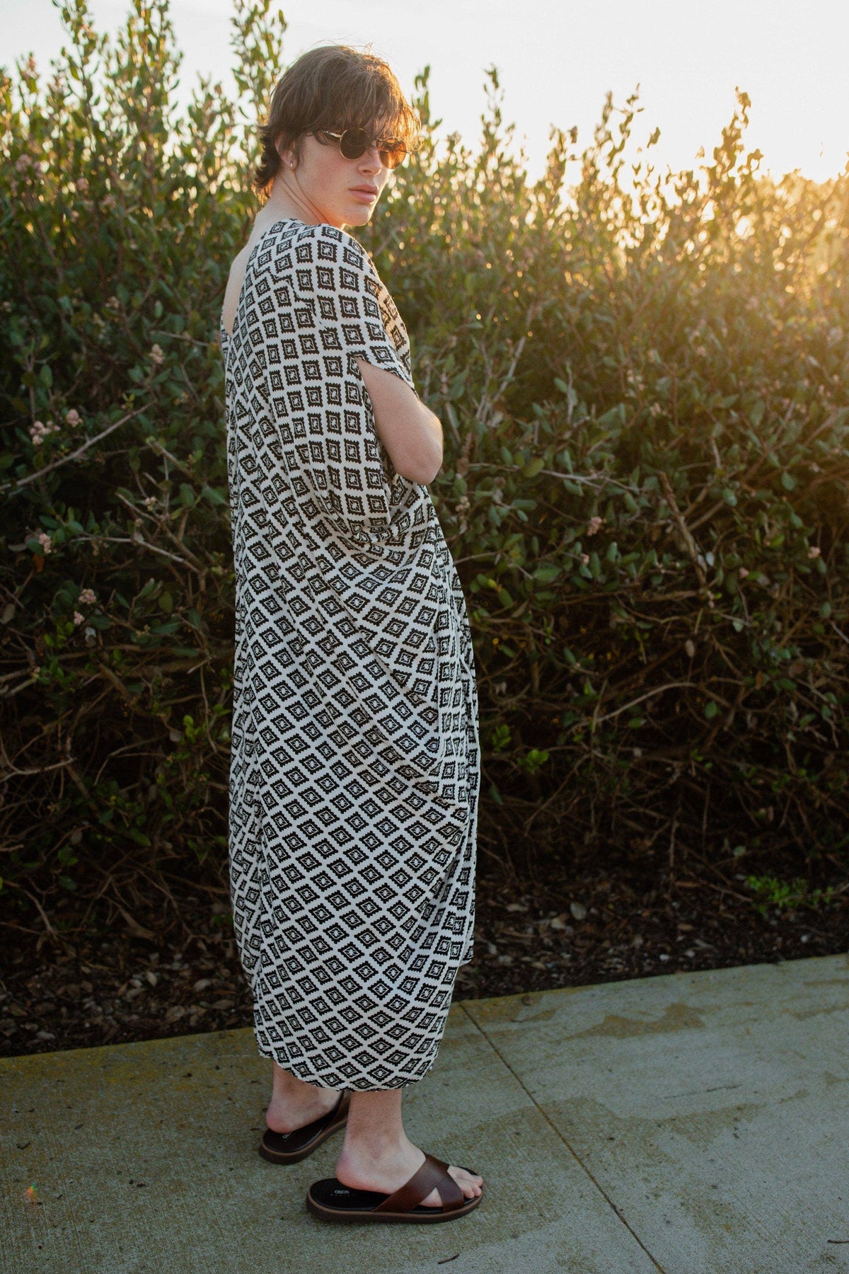 Jennafer Grace Hopi Eye Blanc Kaftan