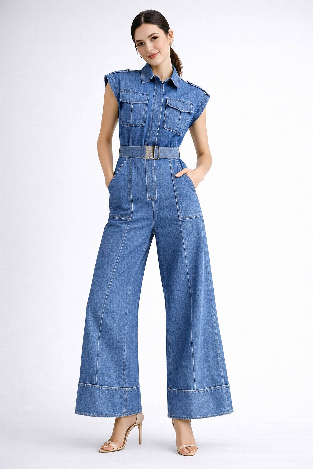 Endless Blu Denim Jumpsuit